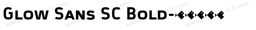 Glow Sans SC Bold字体转换